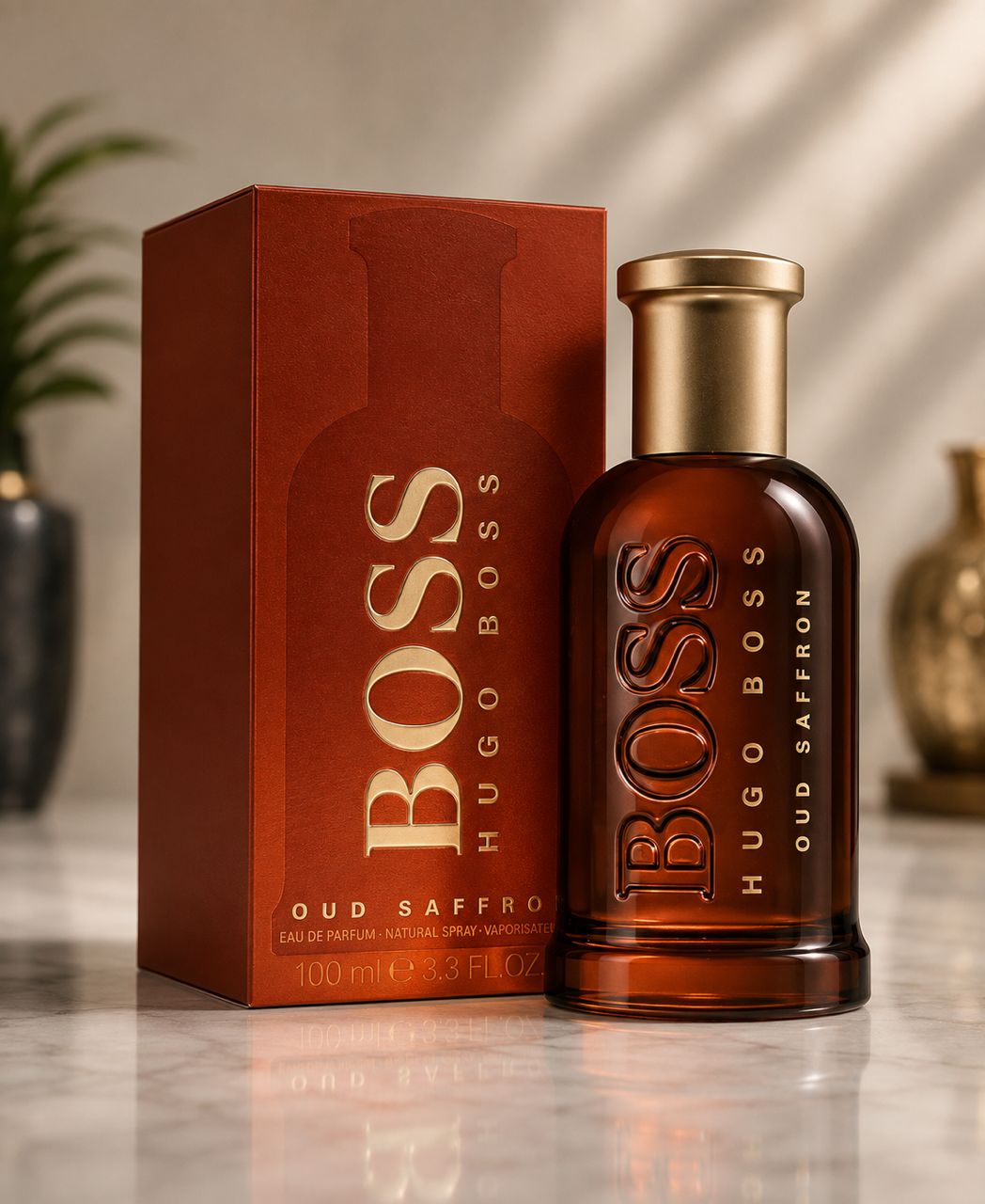 Hugo Boss Bottled Oud Saffron Edp For Men 100Ml