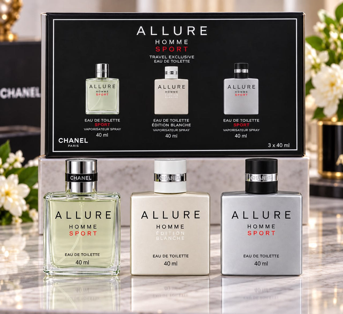 ALLURE HOMME 3 IN 1 3×40ML