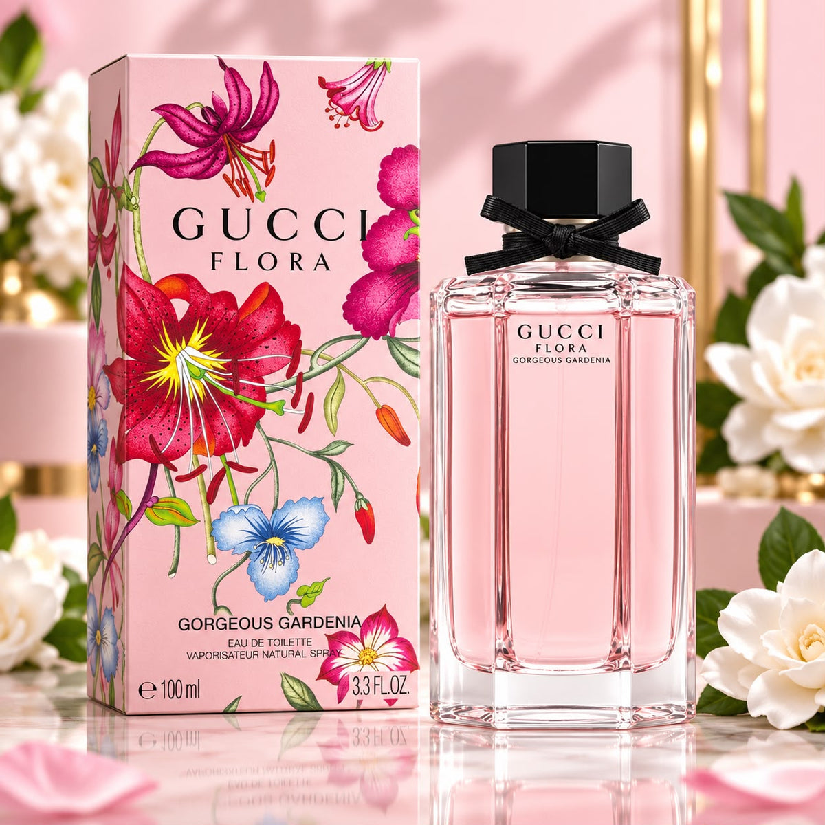 Gucci Flora Gorgeous Gardenia 3.3 Oz Eau De Toilette Spray For Women