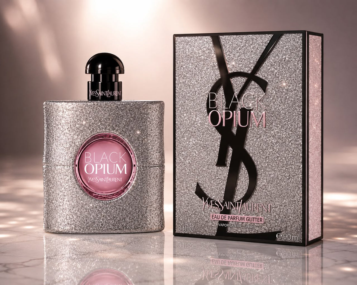 YVES SAINT LAURENT BEAUTE
Black Opium Glitter Eau de Parfum, 3 oz.