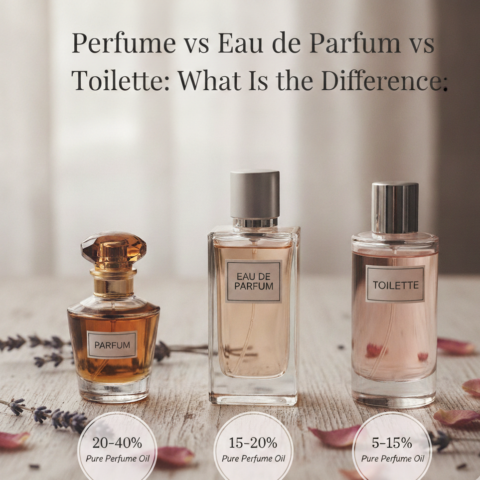 Perfume vs Eau de Parfum vs Eau de Toilette What Is the Difference?